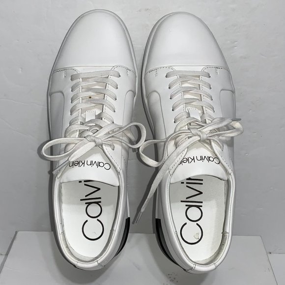 Calvin Klein White Sneakers Mens Size 8US - Picture 7 of 8